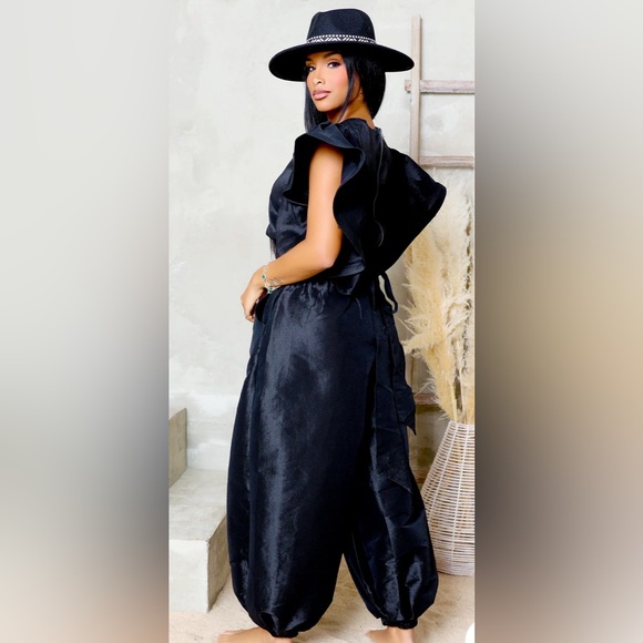 Statement Pants Set Black - Picture 2 of 2